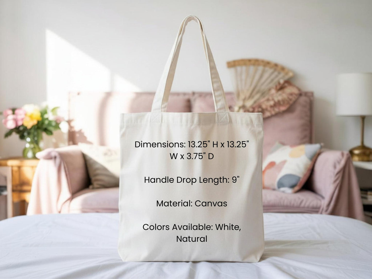 Floral Book Lover Tote Bag