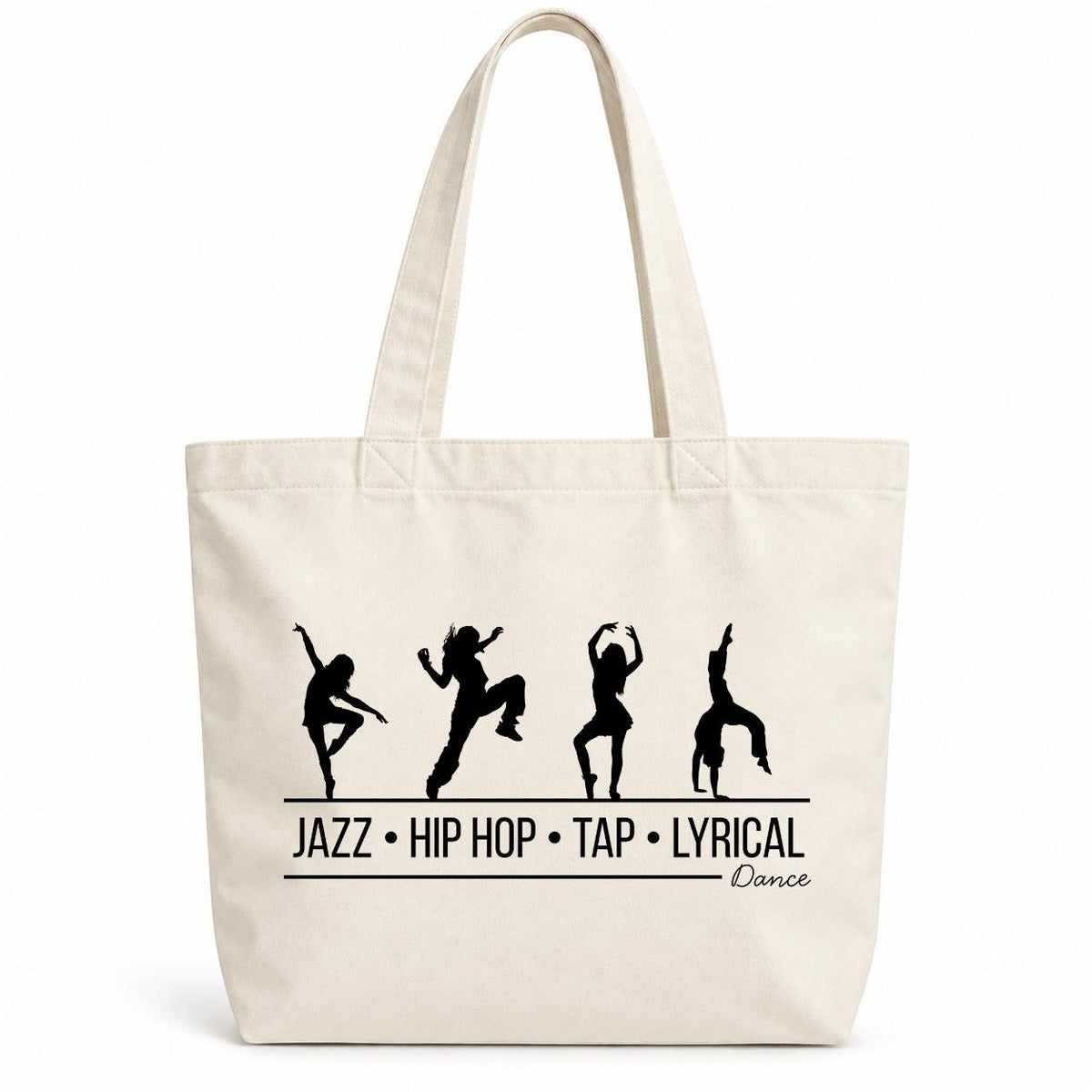 Personalized Dance Tote Bag, Dancer Gift, Dance Bag for Girls, Jazz Hip Hop Tap Lyrical Dance, Dance Team Gift