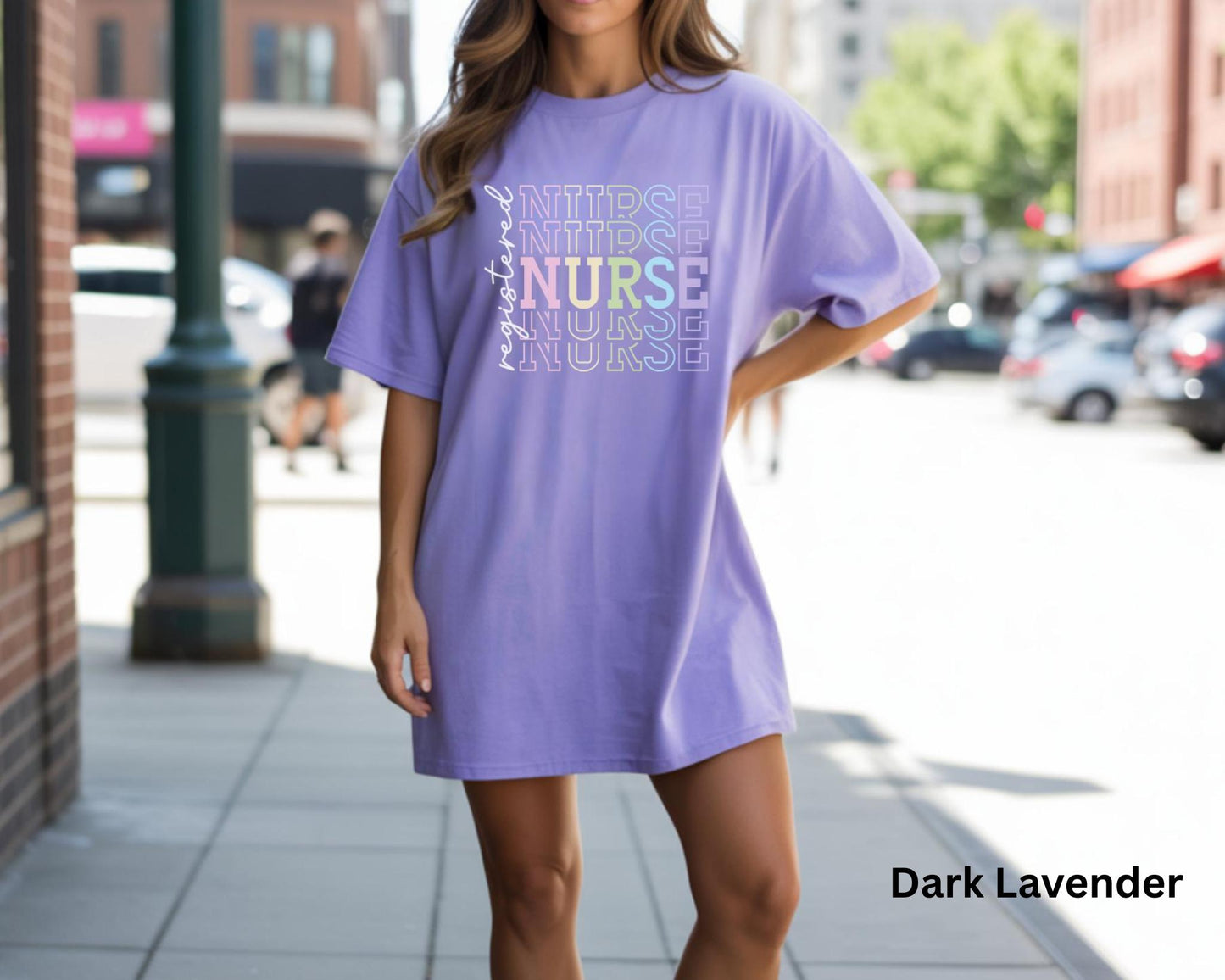 Colorful Registered Nurse Tee