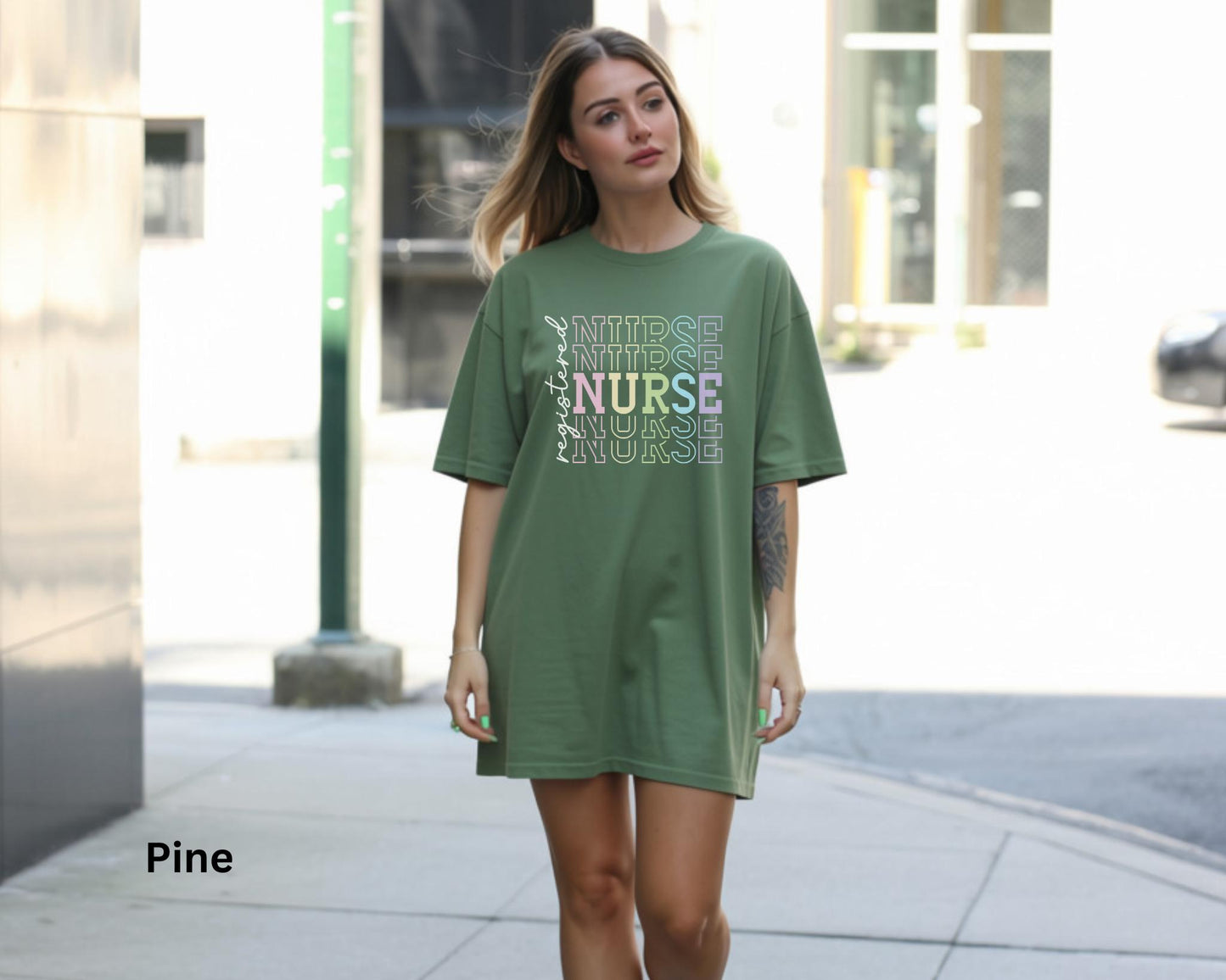 Colorful Registered Nurse Tee