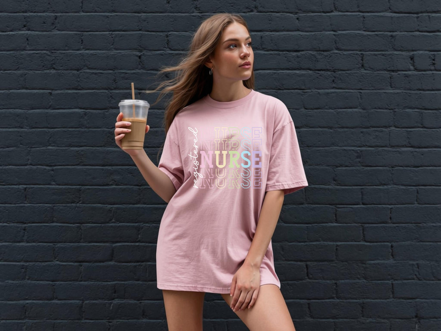 Colorful Registered Nurse Tee