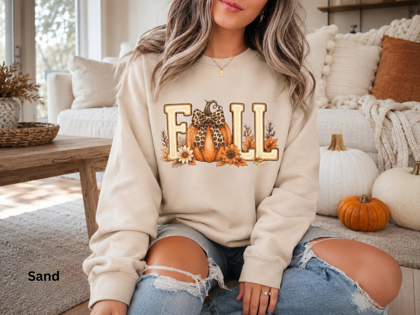 Fall Pumpkin Sweatshirt, Cute Autumn Crewneck, Leopard Bow Pumpkin Sweatshirt, Cozy Fall Graphic Sweatshirt, Pumpkin Patch Outfit