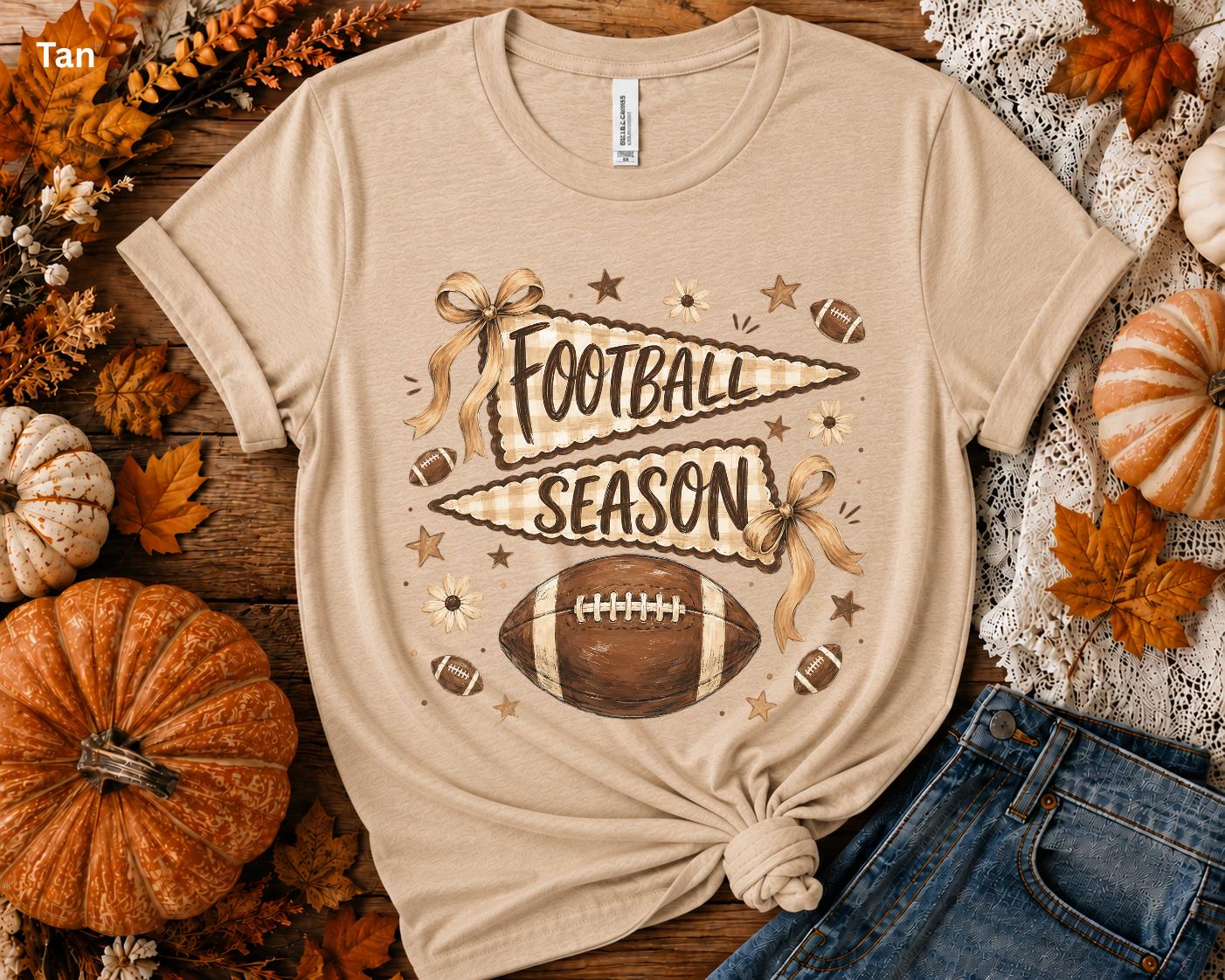 Football Season Shirt, Vintage Football Tee, Fall Football Shirt, Game Day T-Shirt, Team Tailgate Shirt for Women, Football Mom Fall Tee