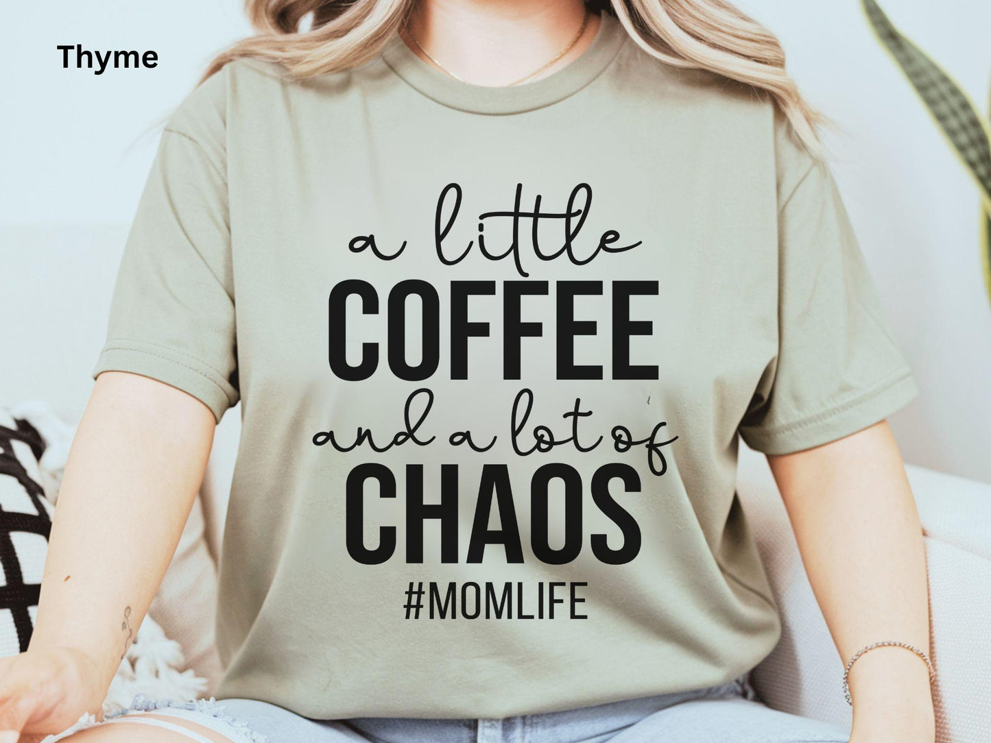 Coffee Chaos Mom Life Graphic Tee