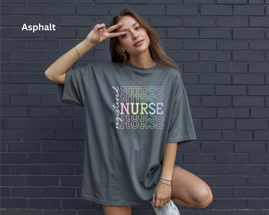 Colorful Registered Nurse Tee