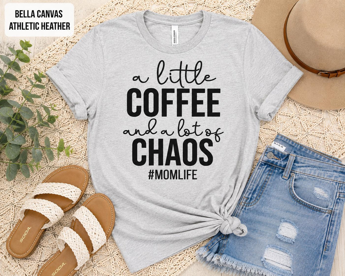 Coffee Chaos Mom Life Graphic Tee