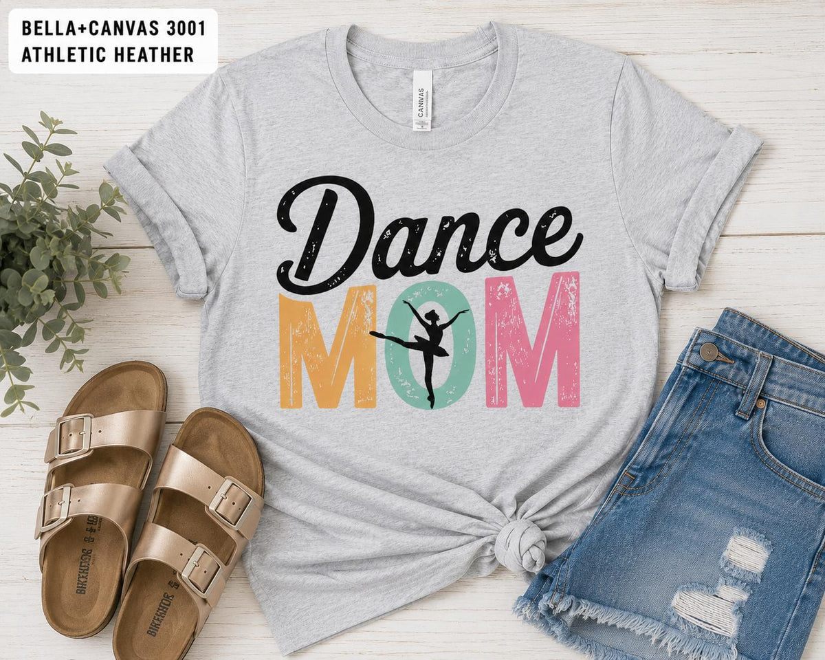 Dance Mom Shirt, Vintage Lettering, Ballet Dancer Graphic Tee, Competition Weekend Outfit for Mom
