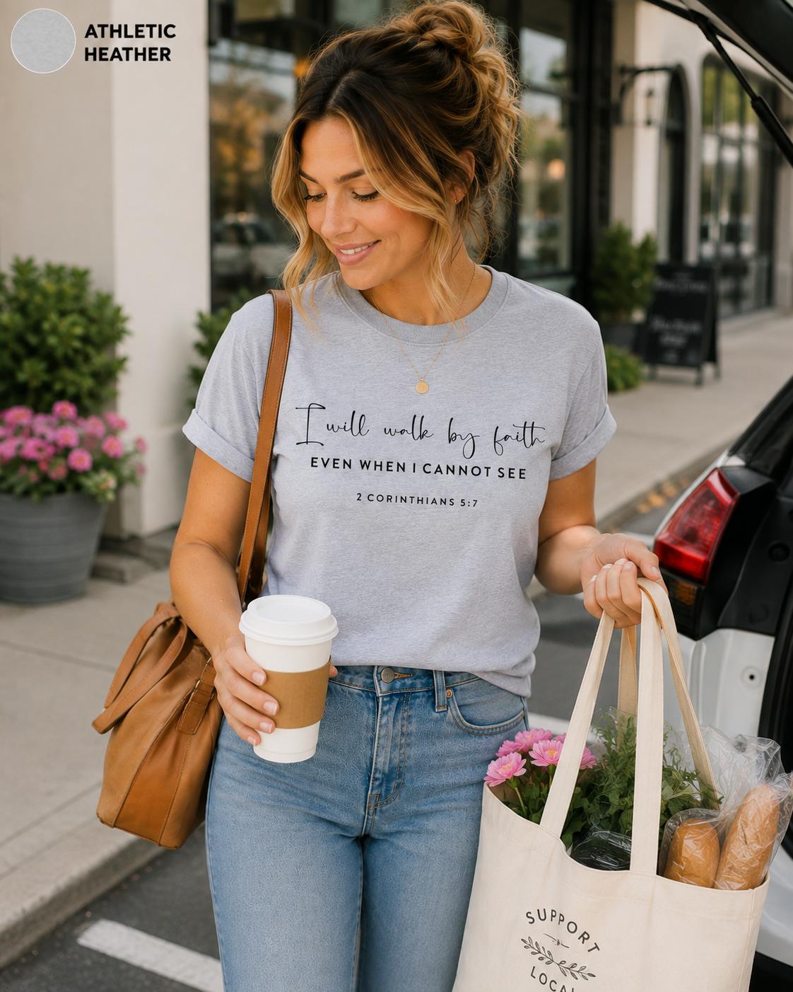 I Will Walk By Faith 2 Corinthians Tee