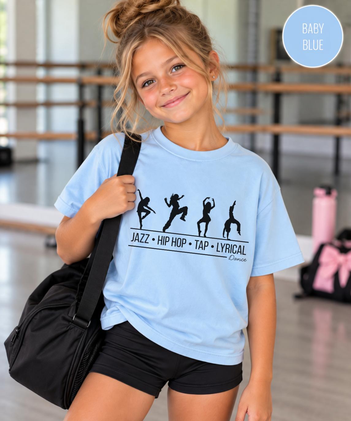 Personalized Dance Shirt or Sweatshirt, Dancer Gift, Jazz Hip Hop Tap Lyrical Shirt, Dance Tee, Youth Adult Dance Shirt