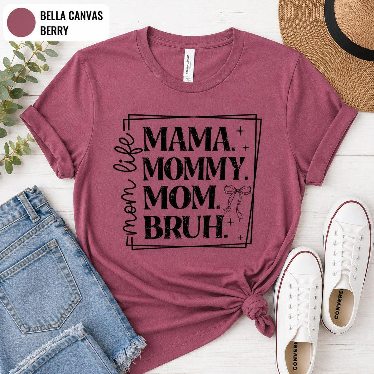 Funny Mom Life T-Shirt, Mama Mommy Mom Bruh Tee