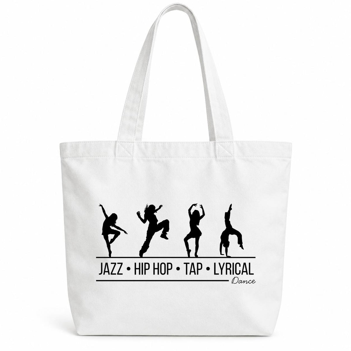 Personalized Dance Tote Bag, Dancer Gift, Dance Bag for Girls, Jazz Hip Hop Tap Lyrical Dance, Dance Team Gift