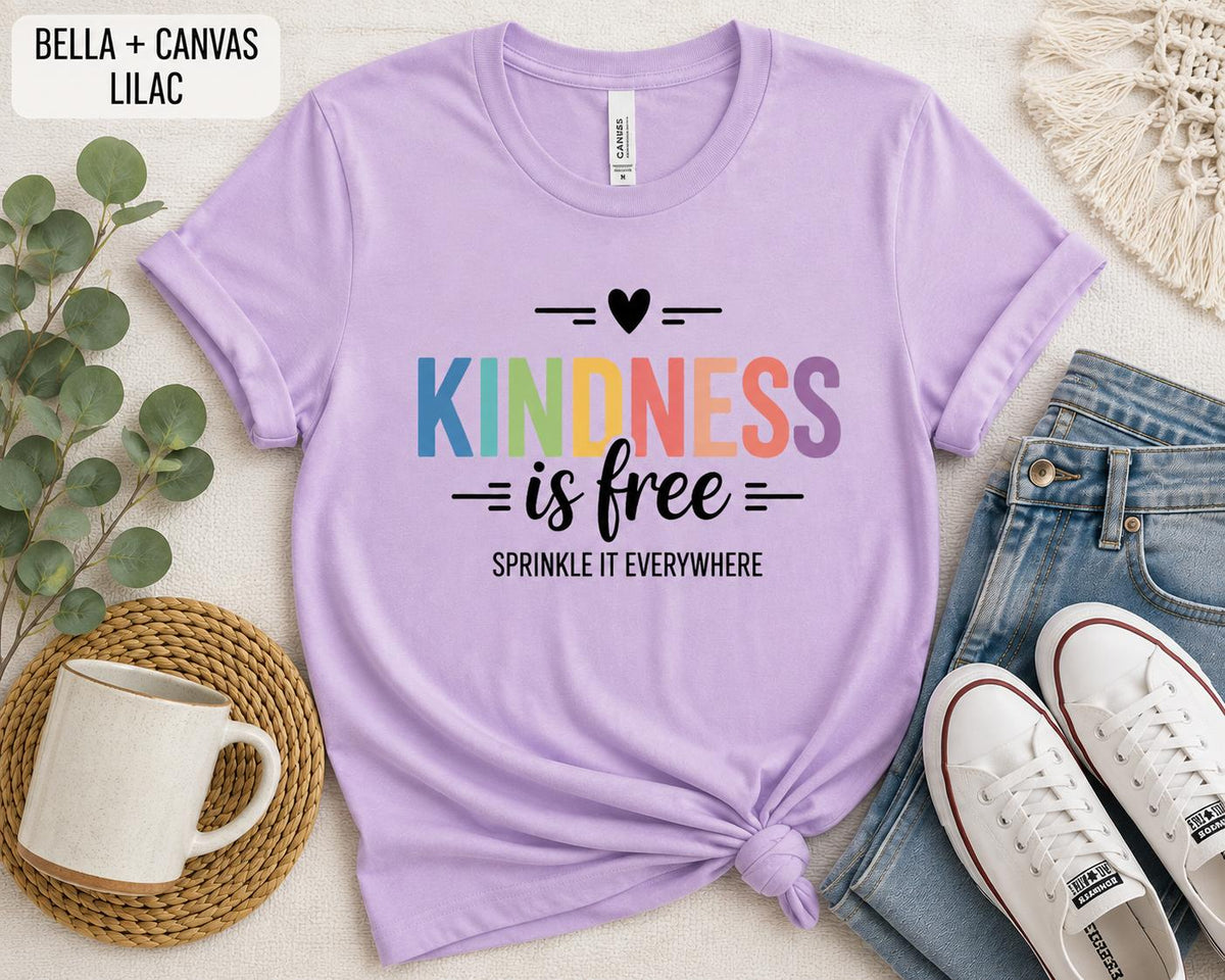 Kindness Is Free Shirt, Teacher Kindness Tee, Back to School Tee