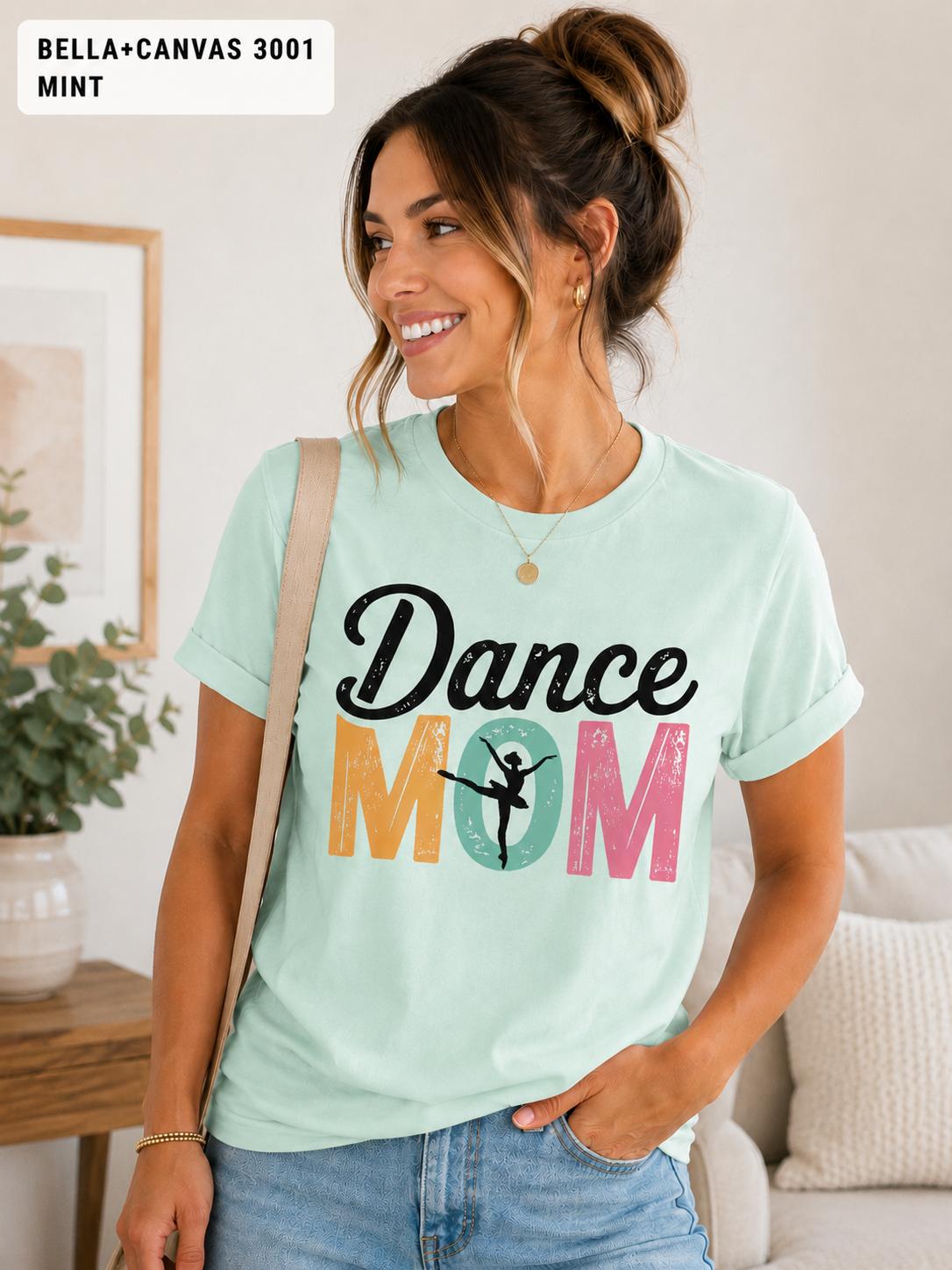 Dance Mom Shirt, Vintage Lettering, Ballet Dancer Graphic Tee, Competition Weekend Outfit for Mom