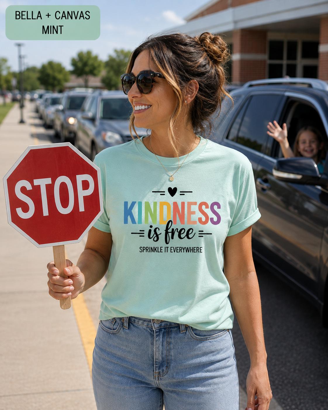 Kindness Is Free Shirt, Teacher Kindness Tee, Back to School Tee
