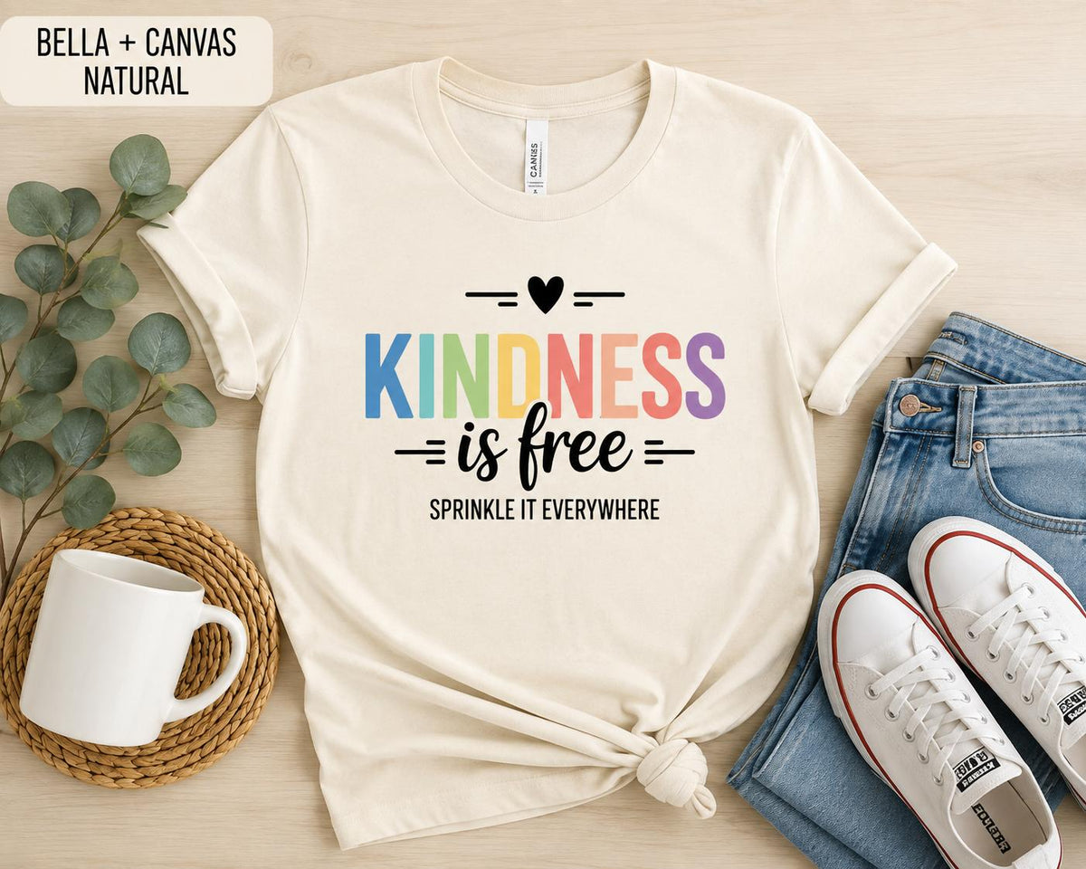 Kindness Is Free Shirt, Teacher Kindness Tee, Back to School Tee