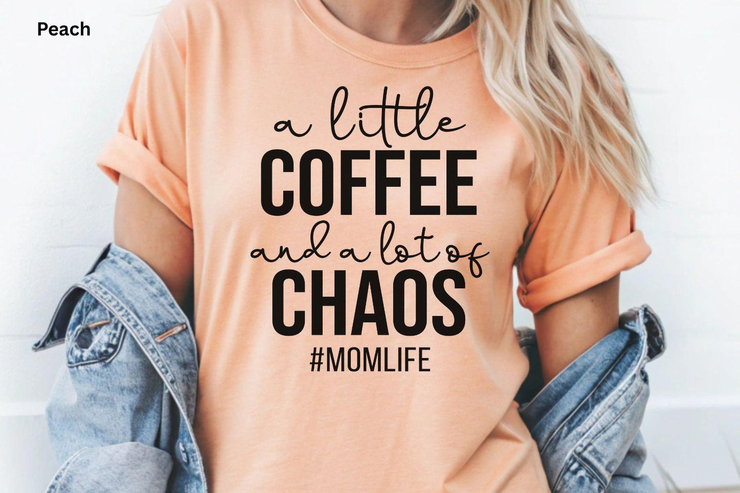 Coffee Chaos Mom Life Graphic Tee