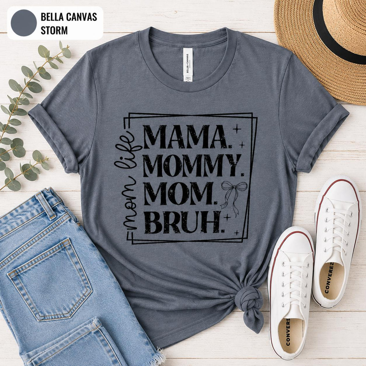 Funny Mom Life T-Shirt, Mama Mommy Mom Bruh Tee