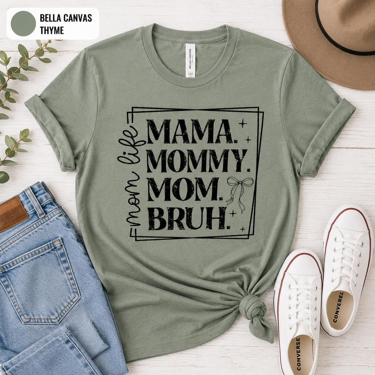 Funny Mom Life T-Shirt, Mama Mommy Mom Bruh Tee