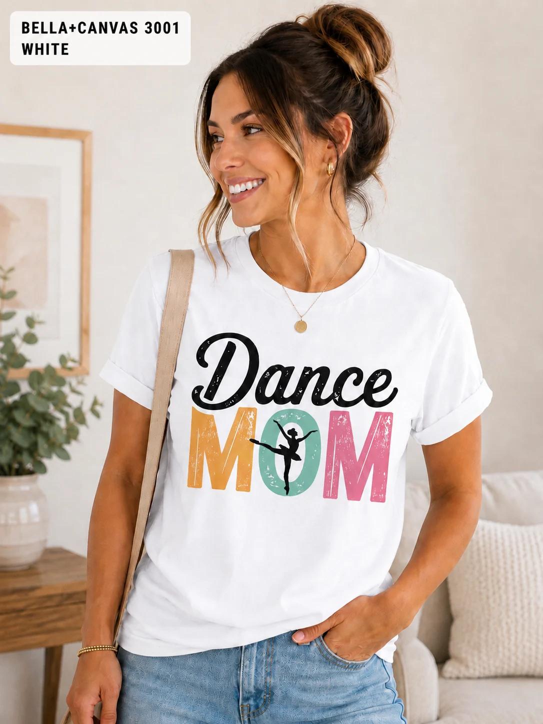 Dance Mom Shirt, Vintage Lettering, Ballet Dancer Graphic Tee, Competition Weekend Outfit for Mom