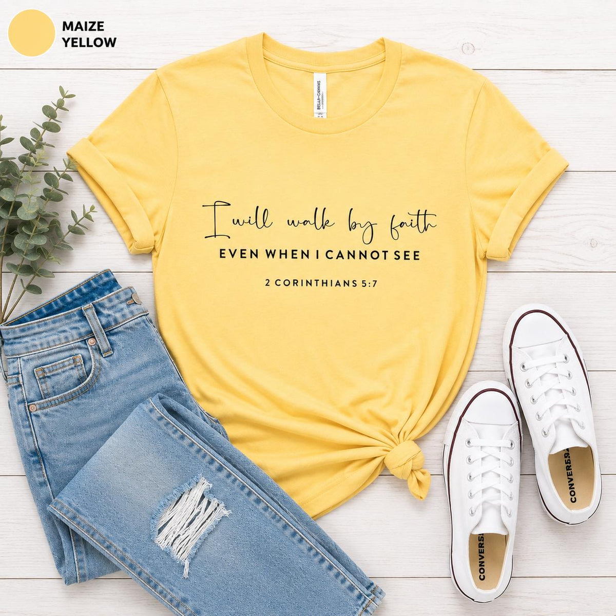 I Will Walk By Faith 2 Corinthians Tee